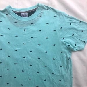 Ping Pong t-shirt goldfish graphic all over print men’s large tee short sleeve